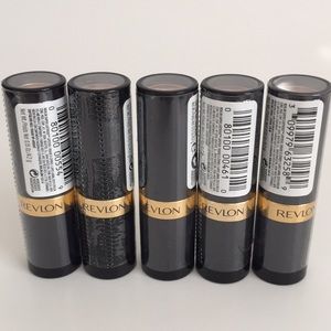 Set of 5 Revlon Super Lustrous Lipsticks